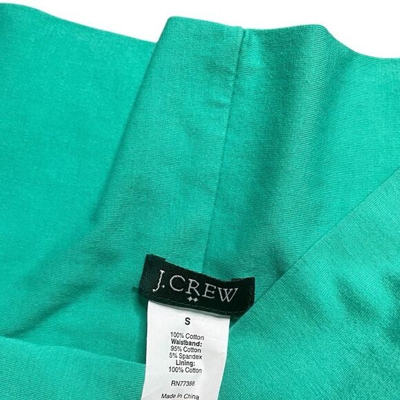J. Crew Green Knee-Length A-Line Skirt Green Size Small - Picture 5 of 5